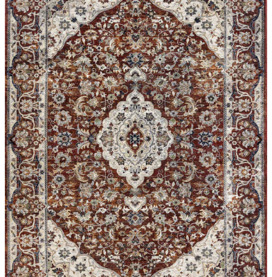 Serene Red Cream Blue 7'10" x 10'2"