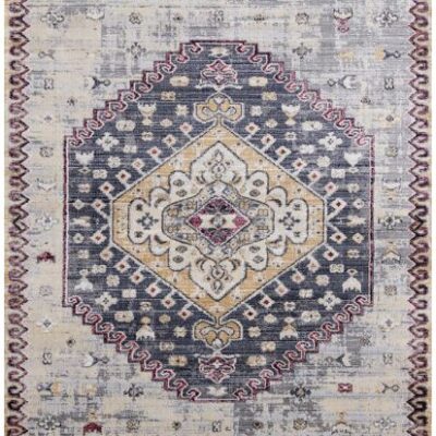 Sidra Grey, Blue Beige 5'1" x 7'7"