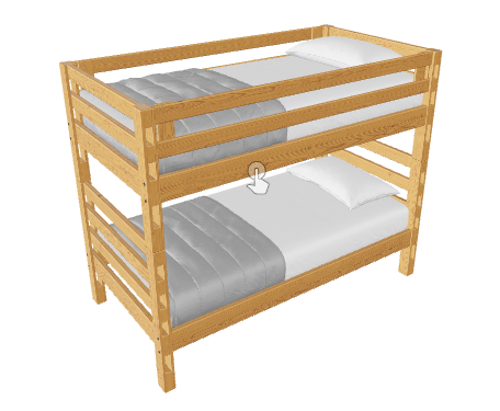 Ladder Bunk Bed, TwinXL c- Classic - Image 2