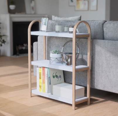 Bellwood Freestand Shelf 3 Tier Wht/Nat