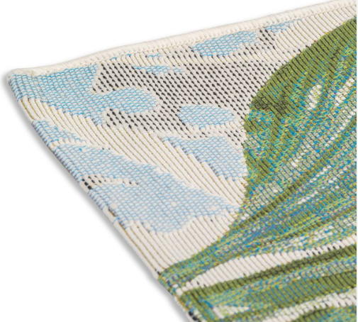 8' x 10' Jacquard Woven Outdoor Rug - Image 4