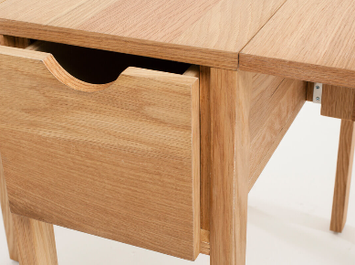 EQ3 Hallie Folding Table c- Oak - Image 5