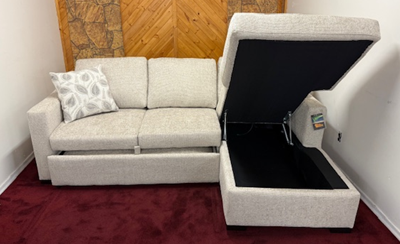 2pc Sectional with Hide-A-Bed in Sand c- 53-2269 - Toss -a1-1148