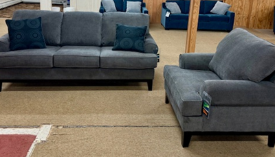 Dynasty Sofa & Chair in Charcoal 54-2461