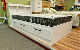 Twin Matesbed with Bookcase Headboard - Image 3