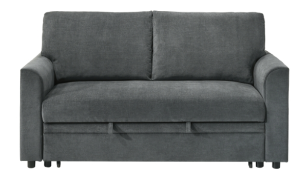 Sofa Futon w/ pop-up sleeper in Dark Grey - Image 4