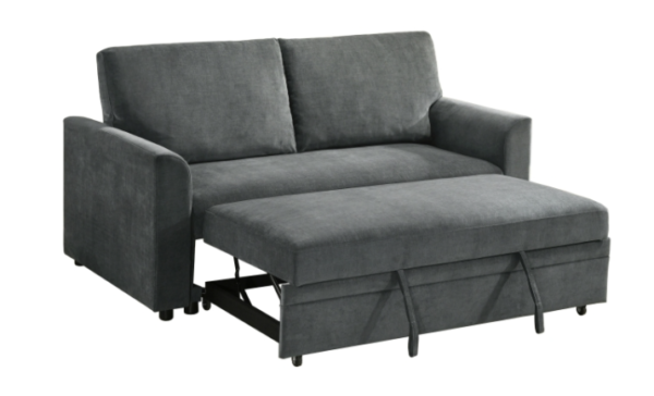 Sofa Futon w/ pop-up sleeper in Dark Grey - Image 2