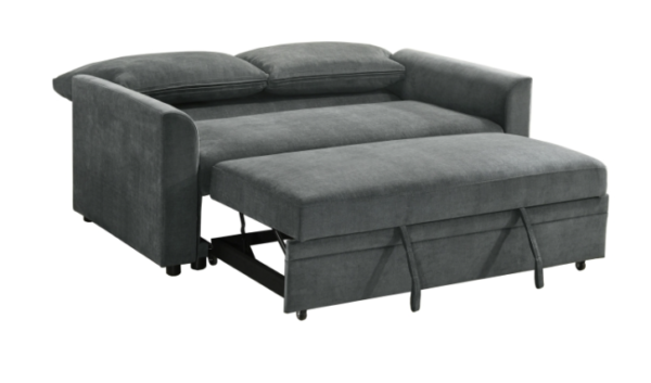 Sofa Futon w/ pop-up sleeper in Dark Grey - Image 5