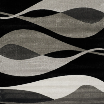 Platinum 3597 Grey Black 5'3"x7'7"