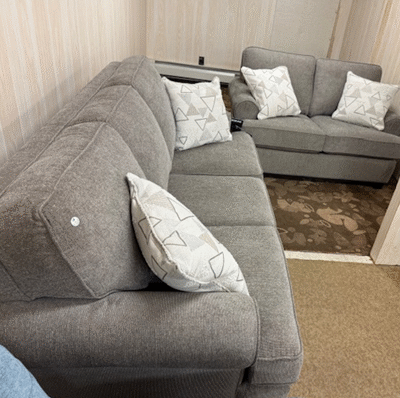 Sofa & Love in Fraser Pewter  **Factory Promo Reg. Price $3458**