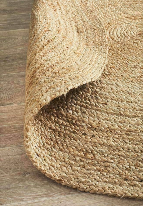 6 x 6 Round Hand Woven Jute Rug - Image 4