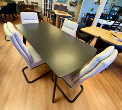 Rectangular Dining Table & 4 Brodi Chairs