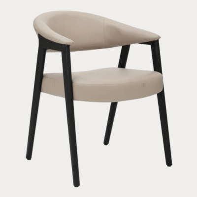 Bexley Dining Chair - Mushroom and Black