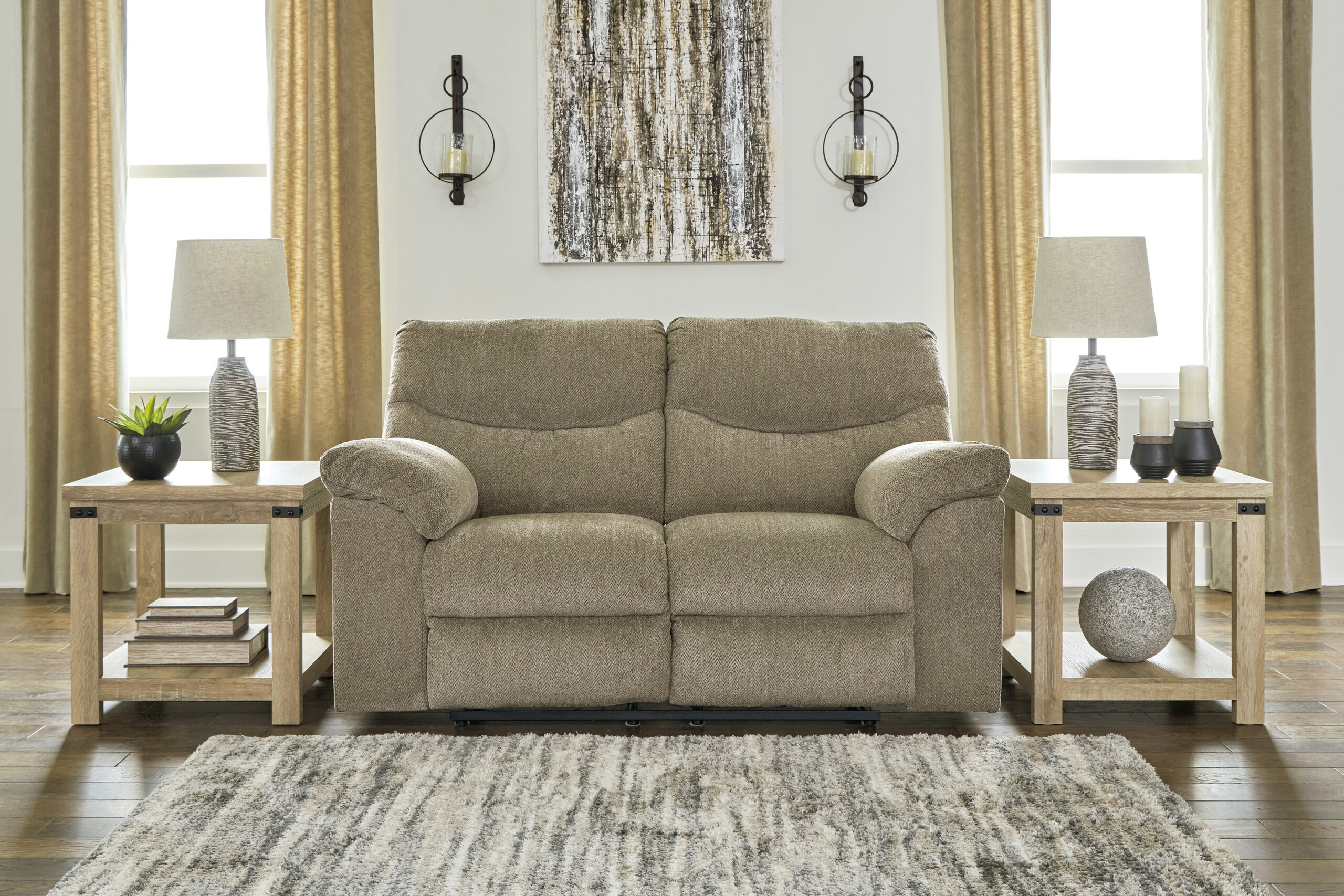 Alphons Reclining Sofa & Love in Briar - Image 5