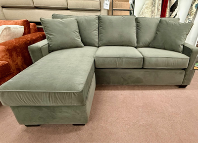 Sofa with Floating Ottoman c- Musk 44-3088 - Self Toss