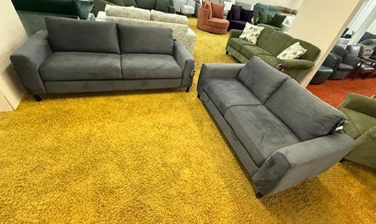 Palliser Atticus Apartment Sofa & Loveseat in Torrey Cracked Pepper - Image 3