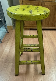 Round Counter Stool - Yellow