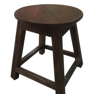 Small Round Vintage Stool