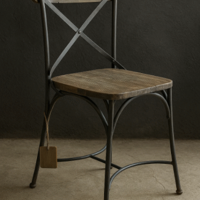 Wooden Cross Back Chair