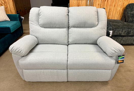 Palliser Tundra Reclining Sofa & love in Rowen Stonewash - Image 6