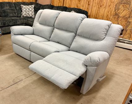 Palliser Tundra Reclining Sofa & love in Rowen Stonewash - Image 4