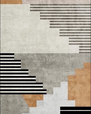 6x9 Printed Polyester with Latex Backing Rug *Washable