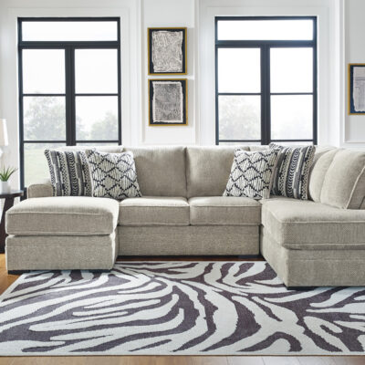 Calnita 2 Piece Sectional with RHF Chaise (02 & 17)