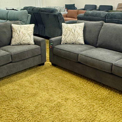 2 Piece Sofa & Loveseat Set c-54-2331 Heavenly Charcoal - Toss A7-1715 Myia Marigold