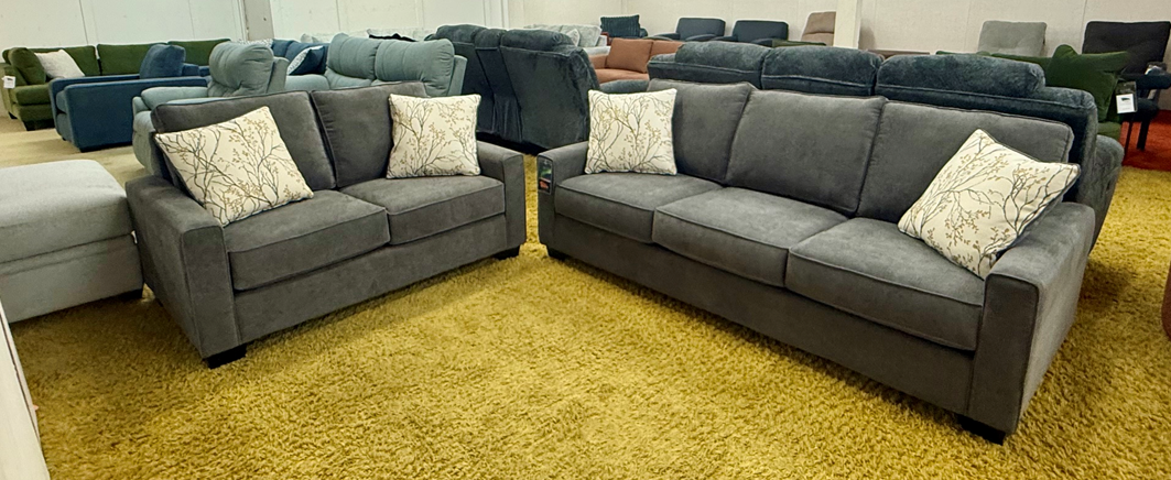 2 Piece Sofa & Loveseat Set c-54-2331 Heavenly Charcoal - Toss A7-1715 Myia Marigold