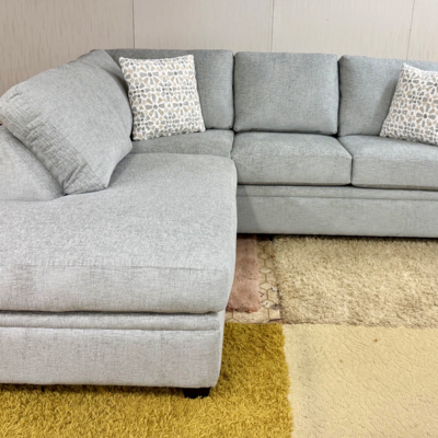 2 Piece Sectional RAF Sofa Return & LAF Return c- Luxury Silver 53-2793 - Toss Algrave Custard A5-2509