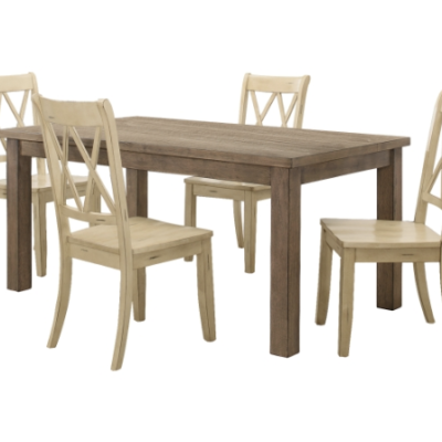 5pc Dinette w/ Buttermilk Chairs