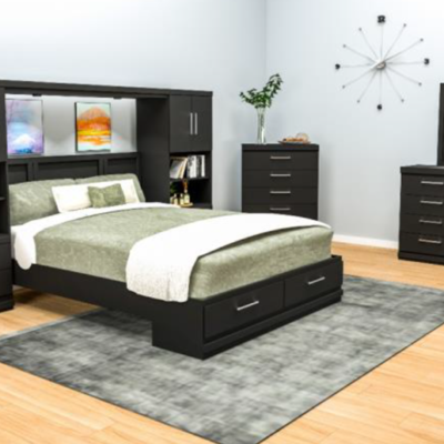 Pier Queen Bed with Dresser & Mirror Complete Set - Reg $2779.00  **Set Promo**