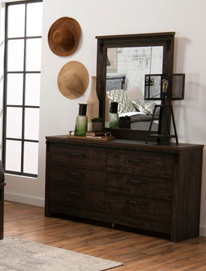 Dresser & Mirror - 2 piece Set - Grayson