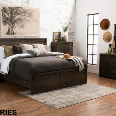 Queen Bedframe - Grayson - Headboard, Footboard & Rails