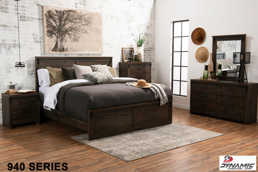 Queen Bedframe - Grayson - Headboard, Footboard & Rails