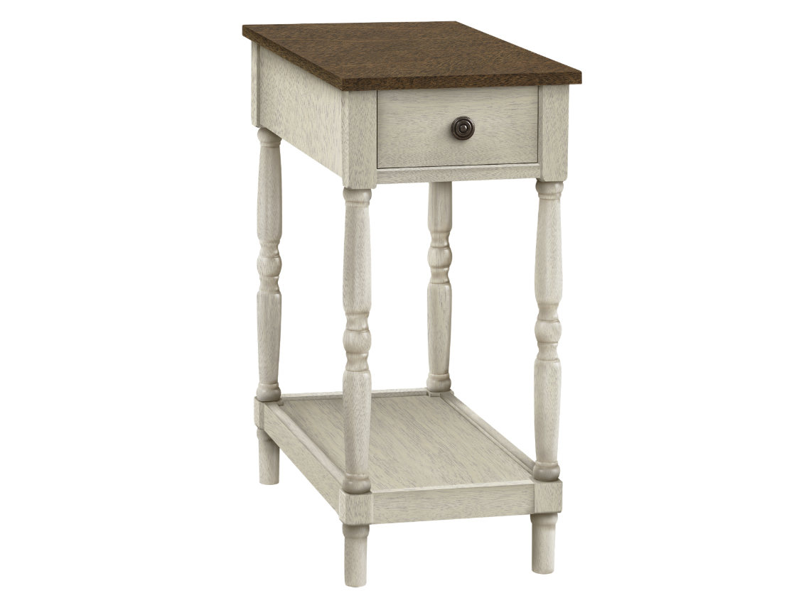 Accent Table 24" High Antique White - Image 3