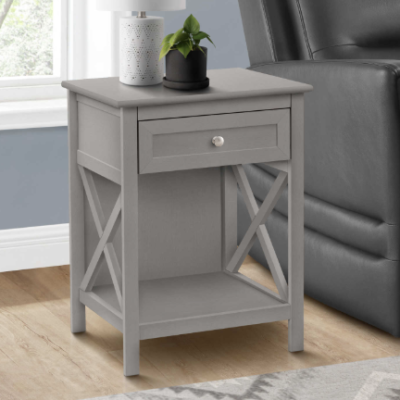 Accent Table c- Antique Grey