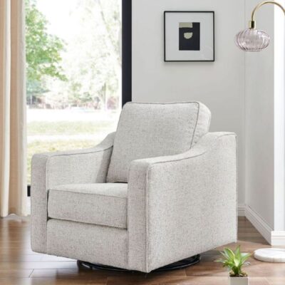 Kei Swivel Chair in Nat Quartz