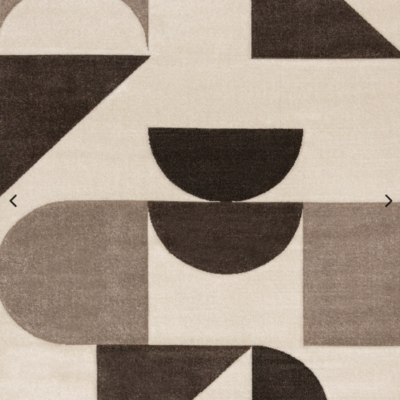 Modan-Geometric Beige/Brown 5'3" x 7'7"
